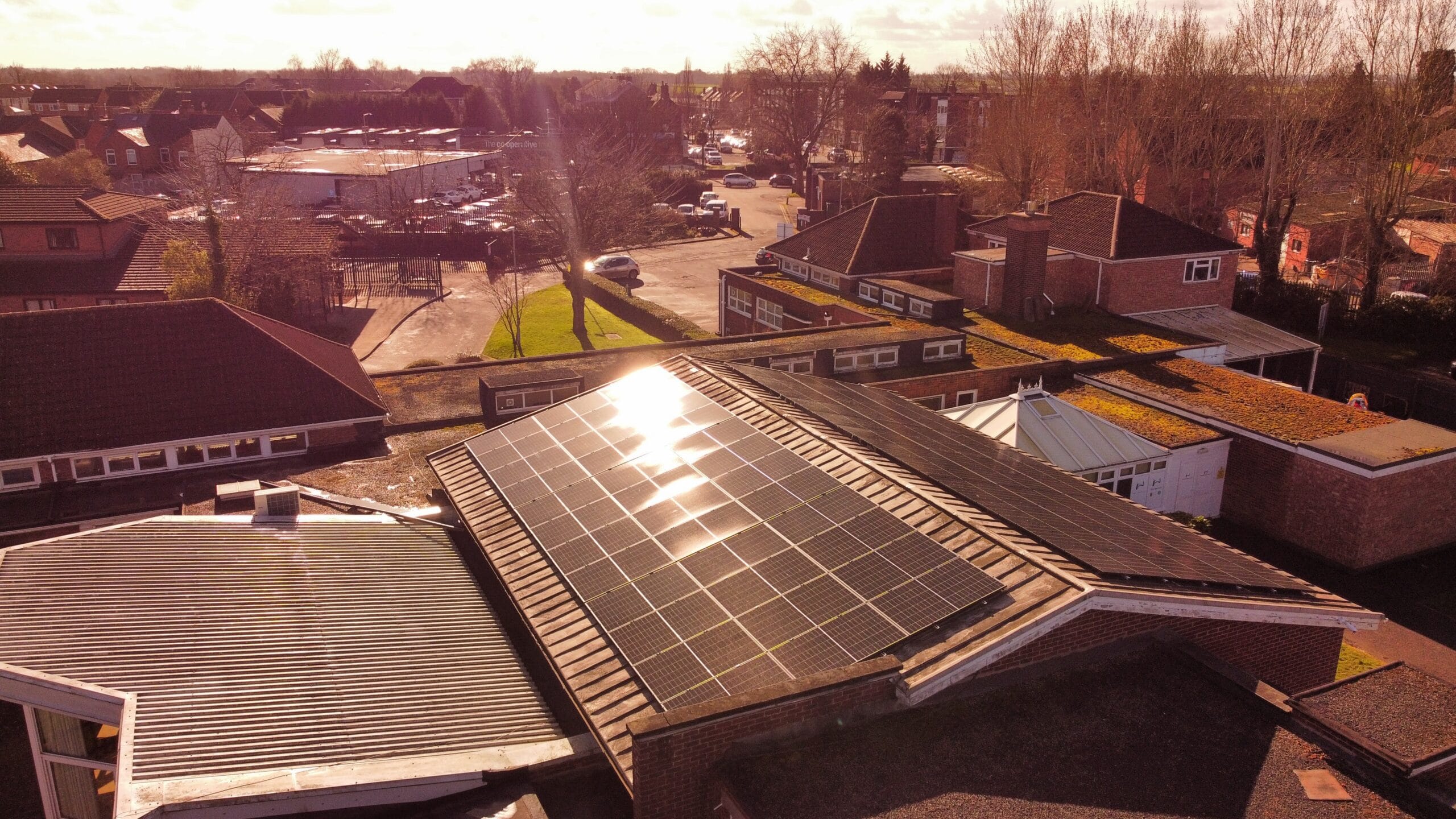 Bulkington community center solar panel installation by Smart Solar UK
